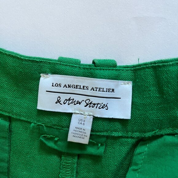 & Other Stories Green Trousers - Picture 6 of 7